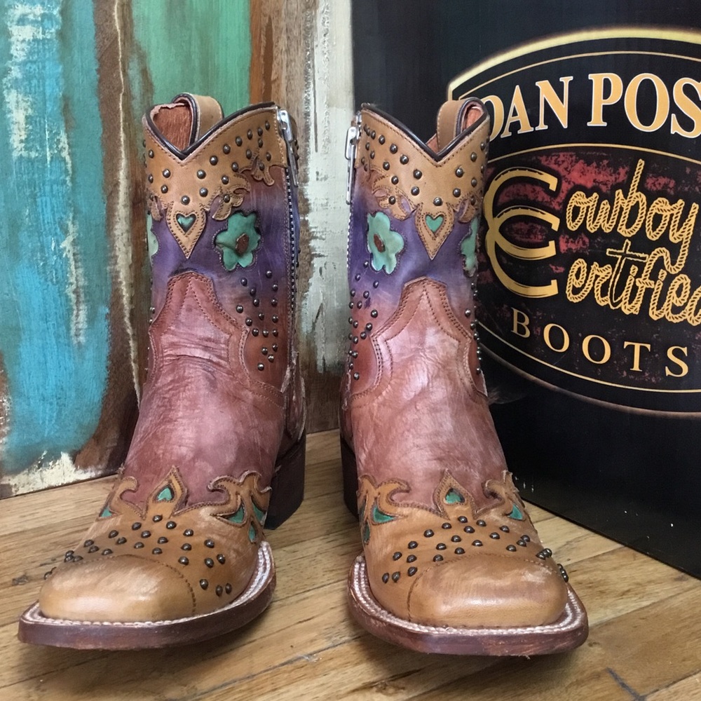 Dan Post Desert Roses Boots NIB - Picture 4 of 10